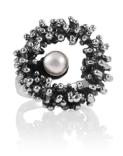 Under the Sea Pearl Ring White Pearl Size 7