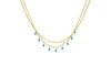 Turquoise Drops Layered Necklace