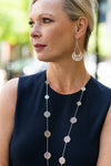 Brushed Arabesque Swing Earrings
