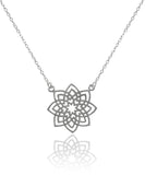Medium Arabesque Flower Disc Necklace