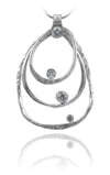 Amazon Concentric Circle Stone Pendant Clear Quartz