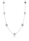 Arabesque Mini Filigree and Stone Necklace Black Rutile Quartz