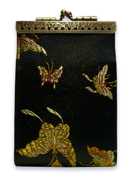 Card Holder Black Butterfly RFID