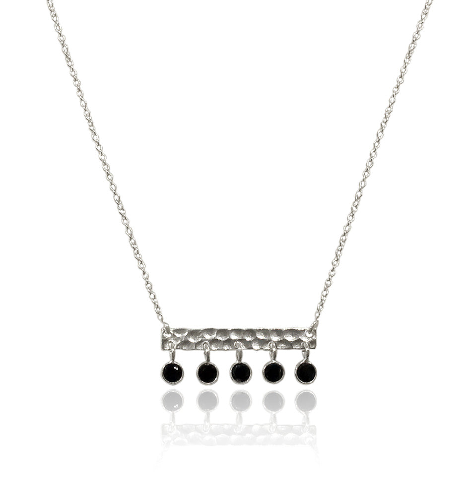 Bar Pendant Necklace - Matte Black 5mm – MODERN OUT
