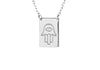 ADJ Rectangle Hamsa Necklace