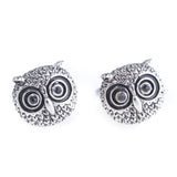 Owl Cufflinks (Rhodium Plated)
