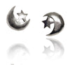 Star and Moon Studs
