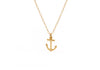 14Kt Gold filled Chain, with Gold Vermeil Anchor Pendant