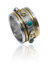 Tel Aviv Spinner Ring Turquoise