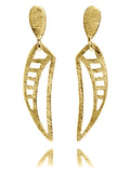 Gold Plated 360 Bridge Earrings