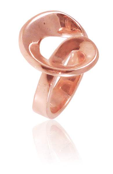 Rose Gold Plated Guggenheim Swirl Ring