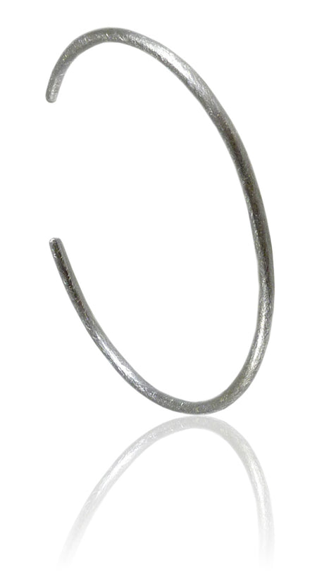 Brushed Double Circle Pin Dangle Earrings