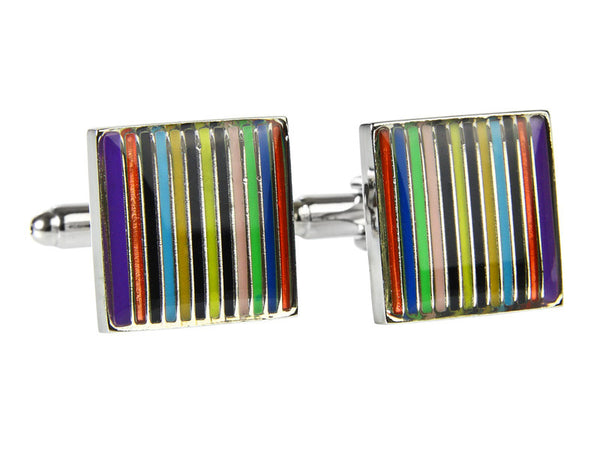 Colorful Stripes Cufflinks