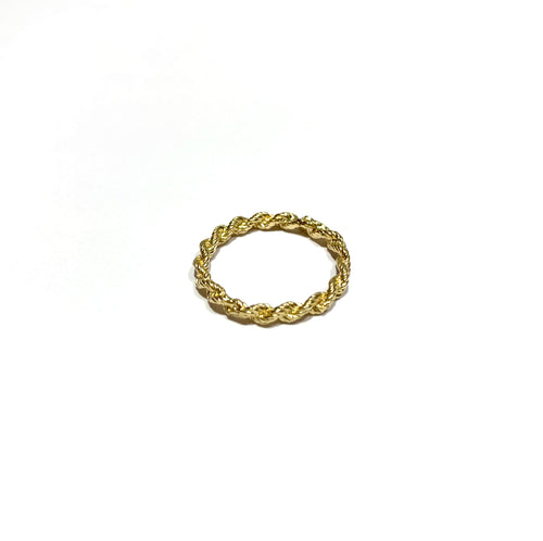 10k Gold Rope Band Size 5.5