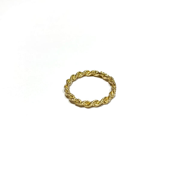 10k Gold Rope Band Size 5.5
