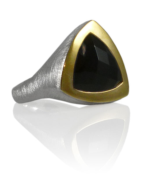 Pyramid Ring Black Onyx Size 7