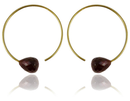 Swirly Earrings with Stone White Pearl
