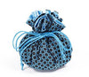 Jewelry Pouch Black and Blue Checkers