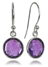 Hanging Puntino Earrings Amethyst
