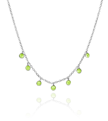 Jaipuri Stone Drop Necklace Green Onyx