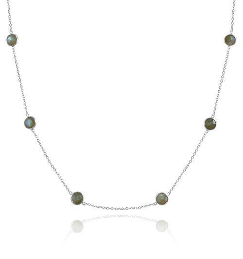 8 Medium Stone Kathak Necklace Labradorite