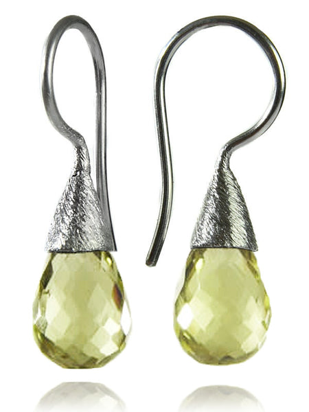 Italian Cascade Cluster Pearl Earrings Rose Quartz