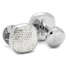 White Pave Crystal Stud Set