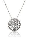 Matte Single Arabesque Disc with Chain