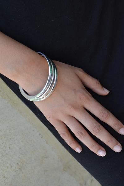 Brushed Three Collective Bangles