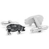 Pork Butcher Cuts Cufflinks