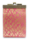 Card Holder Pink/ Gold RFID
