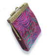 Card Holder Purple/ Green and Blue Peacock - RFID