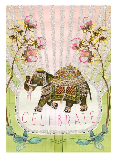 Greeting Card - Fancy Elephant