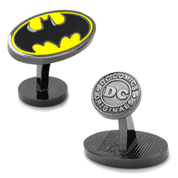 Enamel Oval Batman Logo Cufflinks
