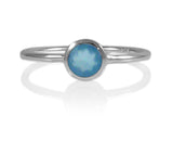 Bilbao Stacking Ring Blue Chalcedony