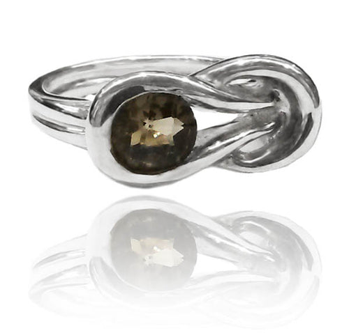 Zamalek Evil Eye Ring Smokey Quartz