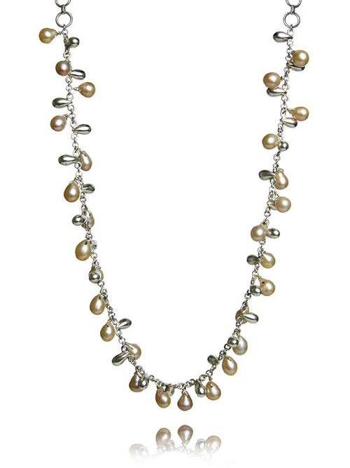 Pearly Cluster Necklace