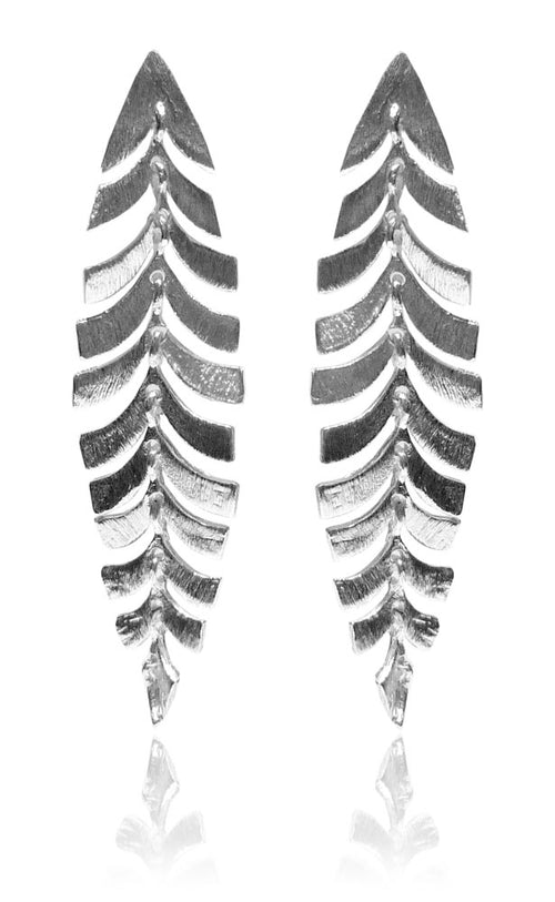 Brazilian Concentric Leaf Earrings