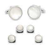 Silver and Mother of Pearl Stud Set