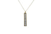 Marble Howlite Bar Drop Necklace
