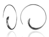 Classic Silver Swirly Earrings
