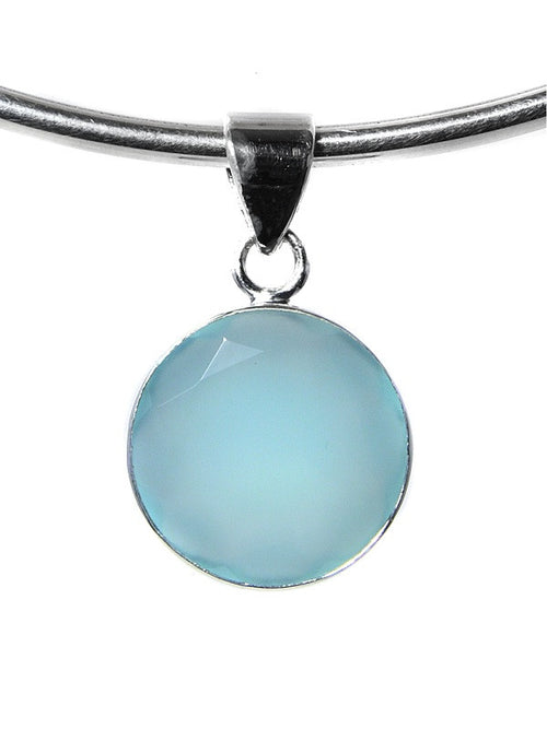 Gemstone Circle Pendant