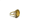 10k Gold Mexican Coin Ring Size 7.25