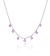 7 Stone Kathak Necklace Amethyst