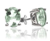 Jaipuri Studs Green Amethyst