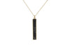 Marble Howlite Bar Drop Necklace