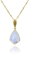 Ice Hole Necklace White Moonstone