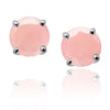 Capri Studs Pink Chalcedony