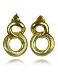 18K Gold Plated Small Bilbao Knot Earrings