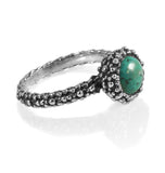 Bali Stacking Ring with Stone Turquoise Size 7.25